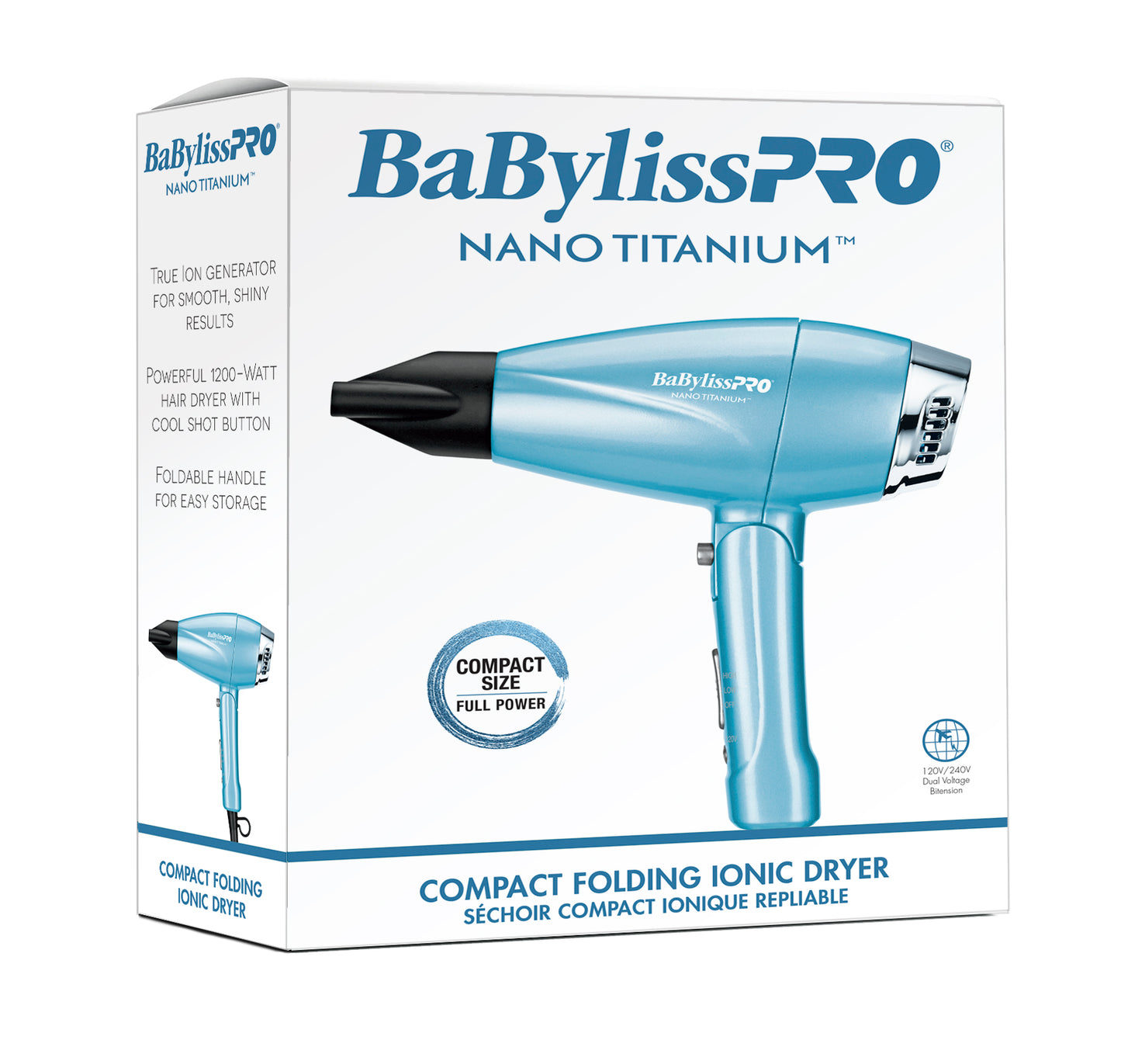 Séchoir compact Babyliss Pro Nano Titanium mini