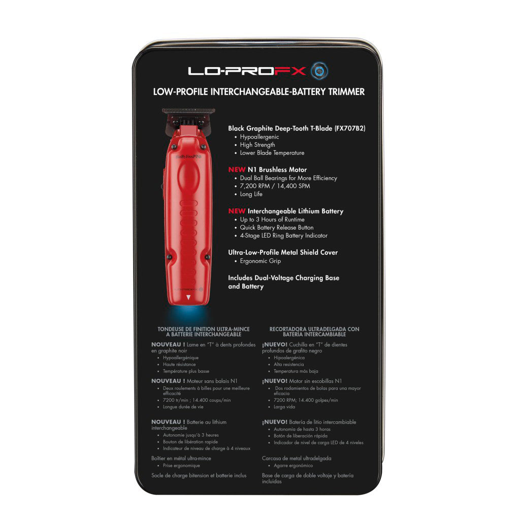 Babyliss Pro Lo-Pro FxOne Limited Edition Red Trimmer