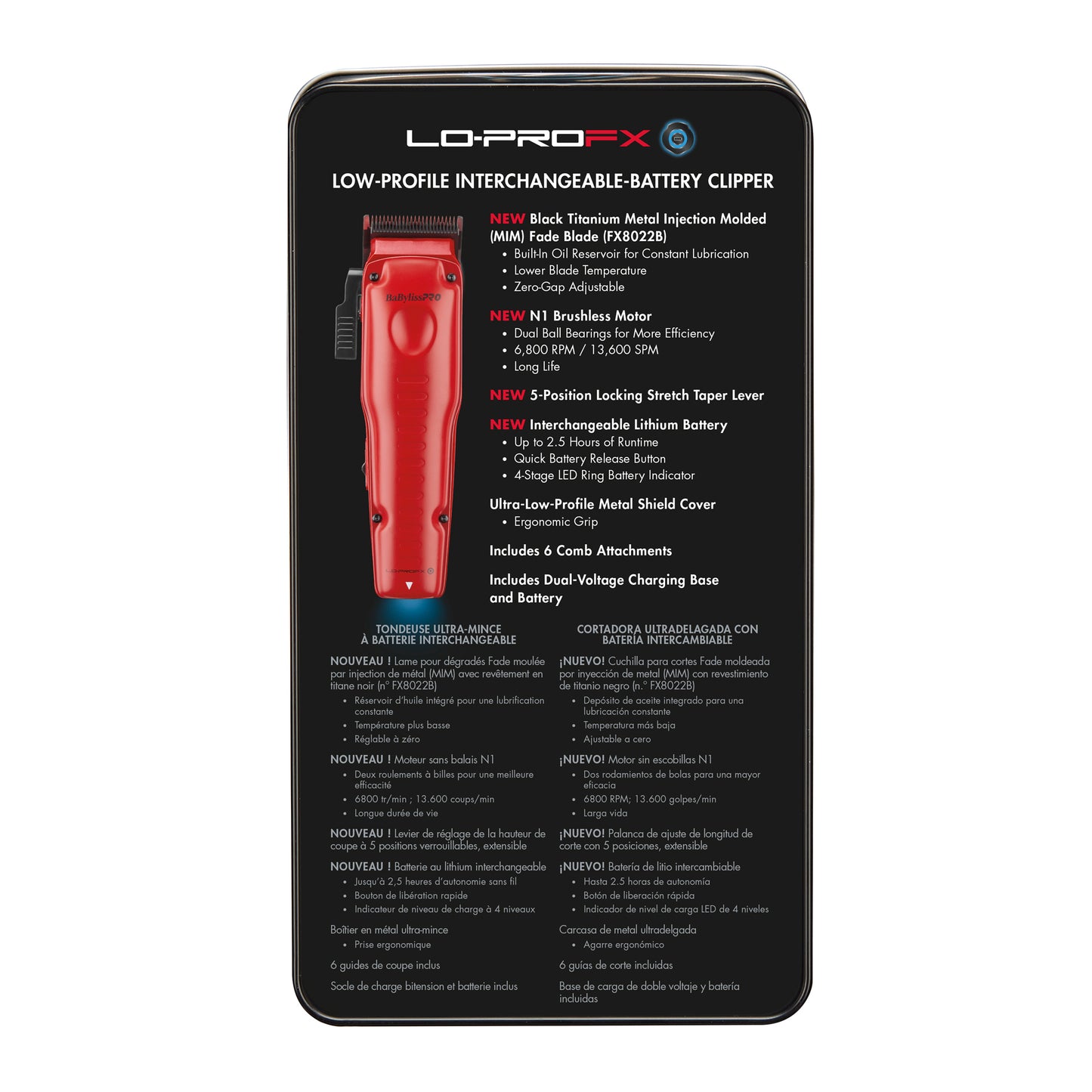 Babyliss Pro Lo-Pro FxOne Limited Edition Red Clipper