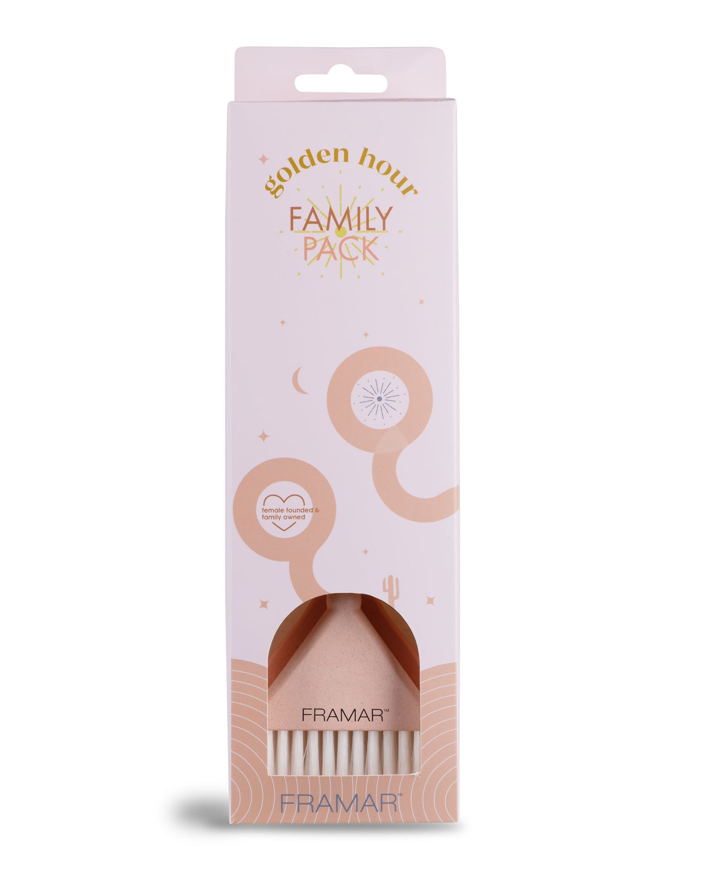 Framar Golden Hour Family Brush 3/pk