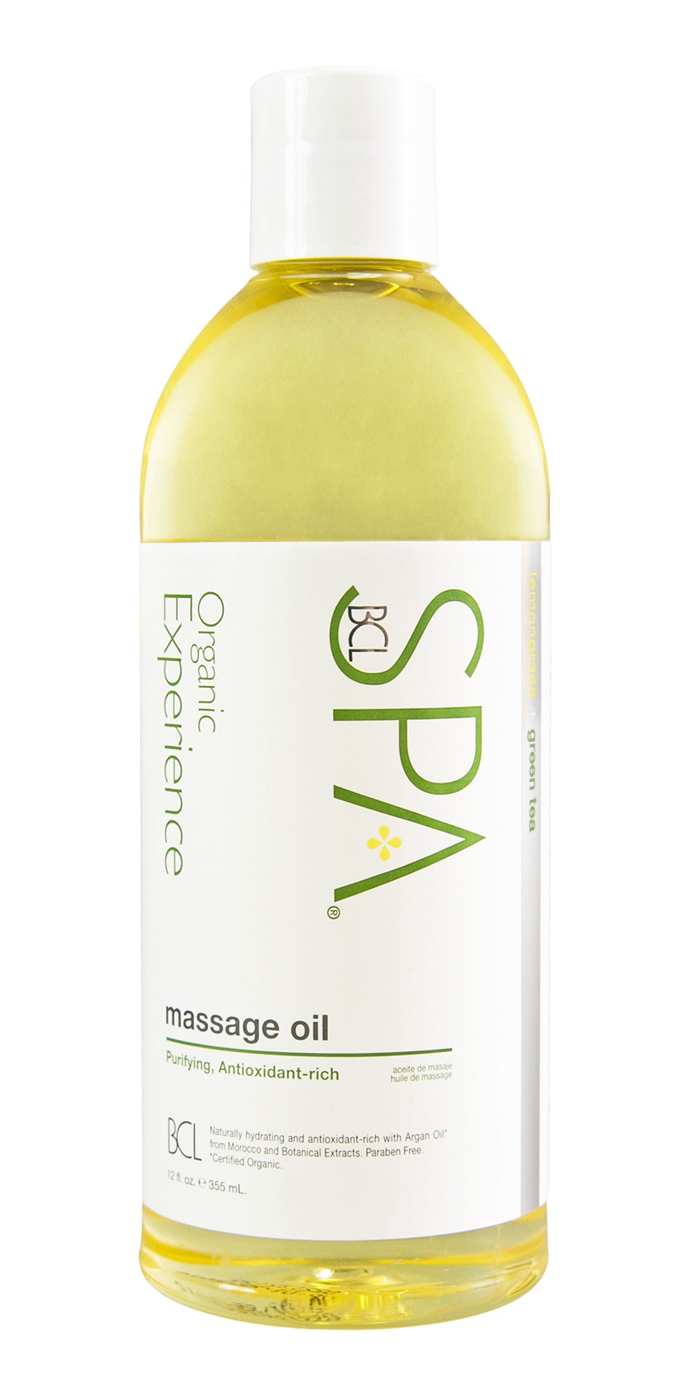 Huile SPA de massage Citronelle + thé vert 355ml