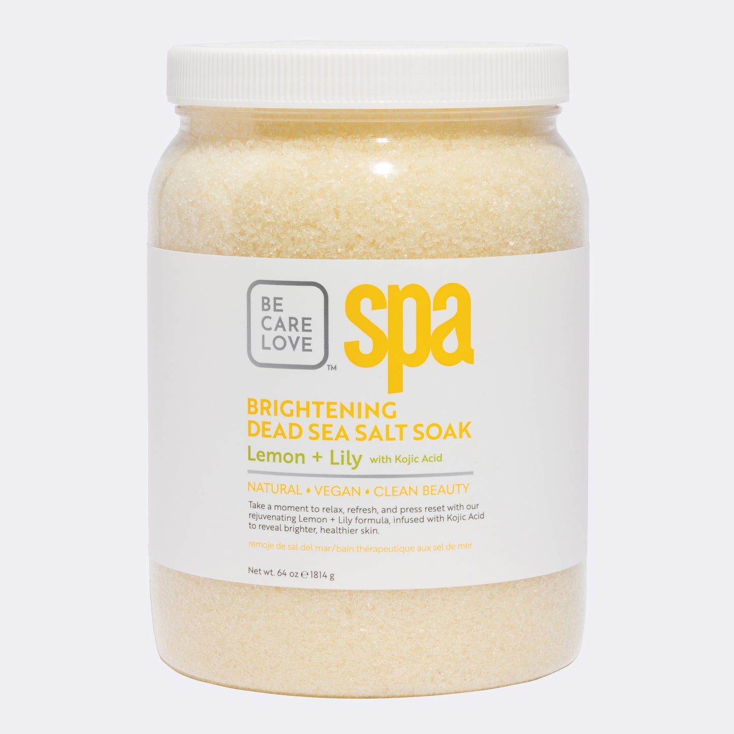 SPA Sea Salt Soak Lemon + Lily with kojic acid 16oz