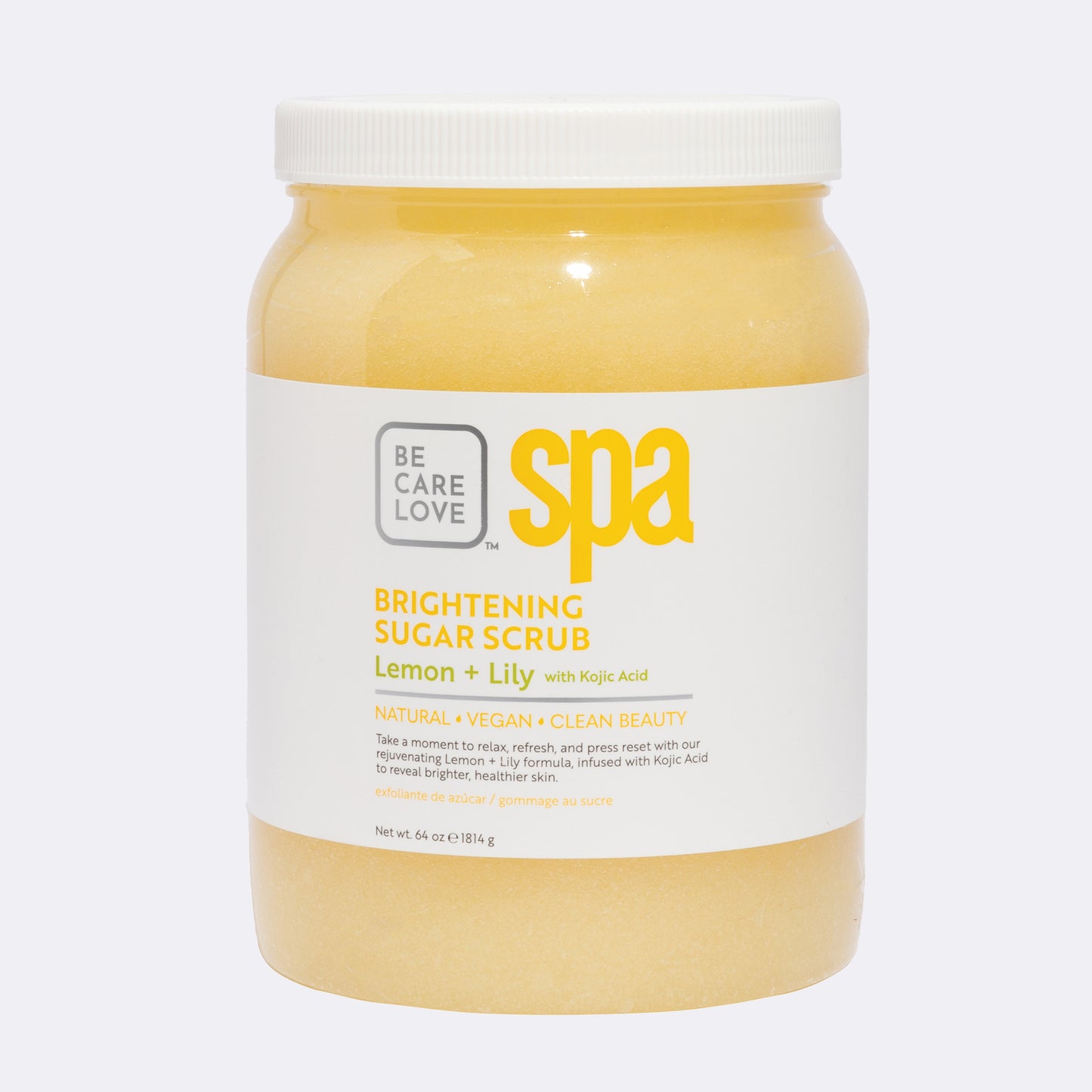 SPA Sugar Scrub Lemon + Lily with kojic acid 64oz