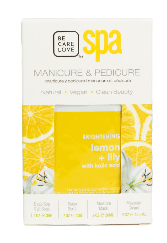 Boîte de sachet Spa Citron + Lys