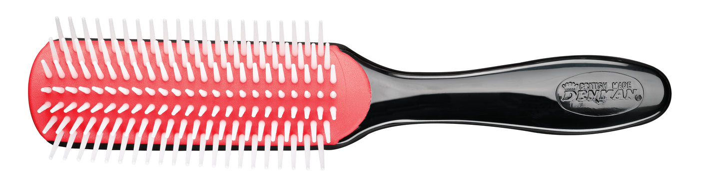 Brosse Denman 7 Rangées Noire/Rouge